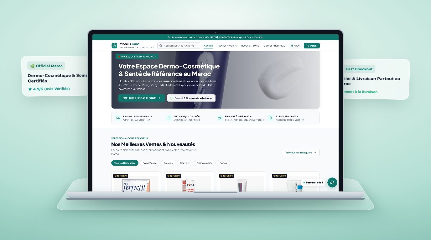 Mobilis Care Dermo-Cosmétique & Healthcare E-Commerce Platform